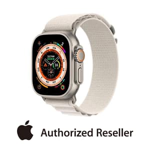 Apple Watch Ultra Titanium case 49mm Starlight Alpine Loop GPS+CELL-Large Wearables & Smart Watches Shop Online at Dubai Offers