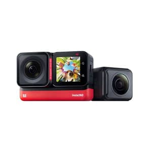 Insta360 ONE RS Twin Edition – Waterproof 4K 60fps Action Camera & 5.7K 360 Camera with Interchangeable Lenses Photography Shop Online at Dubai Offers