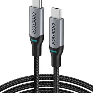 1002-GY-V1|Choetech Premium USB-C to USB-C Cable 1.8m in Braided Accessories Shop Online at Dubai Offers