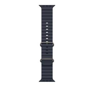 49mm Navy Ocean Band – Natural Titanium Finish 49 mm Shop Online at Dubai Offers