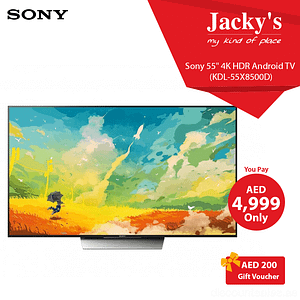 55″ Sony 4K HDR Android TV Special Offer @ Jacky’s Appliances Shop Online at Dubai Offers