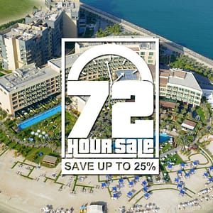 72 Hours Sales Promo Up to 25% OFF @ Rixos Holiday Packages Shop Online at Dubai Offers