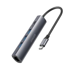 A8338HA1|Anker Premium 5-in-1 USB-C Hub 3A 1H 1EGray Accessories Shop Online at Dubai Offers