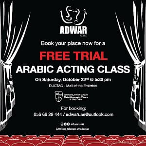 ADWAR’s FREE TRIAL Arabic Acting Class Children Shop Online at Dubai Offers