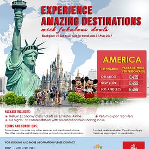 AMERICA Tour Package Deals Flight Tickets Shop Online at Dubai Offers