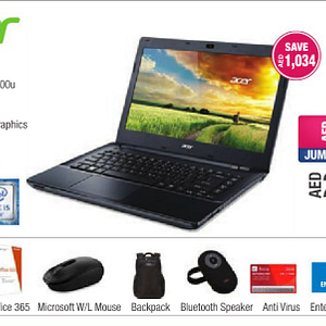 Acer E5 Series (Offer Start from 18 Aug 2016) City Centre Mirdif Shop Online at Dubai Offers