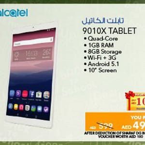 Alcatel 9010X Tablet (from 10th Aug 2016 Till Limited period) City Centre Al Shindagha Shop Online at Dubai Offers