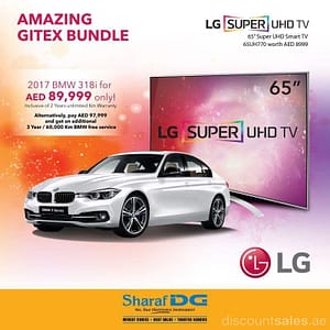 Amazing Gitex Bundle (BMW + 65″ LG Super UHD Smart TV) BMW Shop Online at Dubai Offers