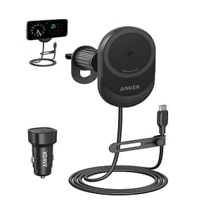 Anker MagGo Wireless Car Charger 15W With Pad and built In C cable Accessories Shop Online at Dubai Offers