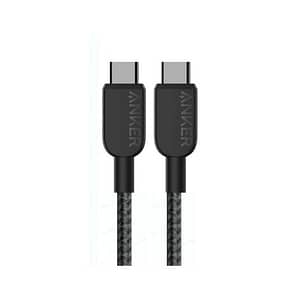 Anker USB-C to USB-C cable (6 ft, 240W, braided) Black Accessories Shop Online at Dubai Offers