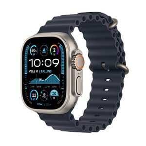 Apple Watch Ultra 2 GPS + Cellular 49mm Natural Titanium Case with Navy Ocean Band Apple Watch Shop Online at Dubai Offers