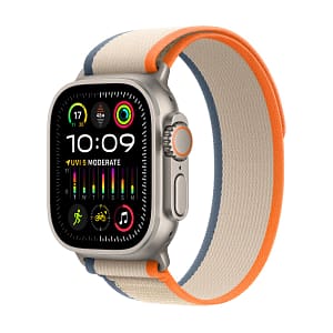 Apple Watch Ultra 2 GPS + Cellular, 49mm Titanium Case with Orange/Beige Trail Loop – M/L Apple Watch Shop Online at Dubai Offers