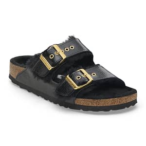 Arizona Shearling Eyelets Patent Leather Naplak Black Female Female Shop Online at Dubai Offers