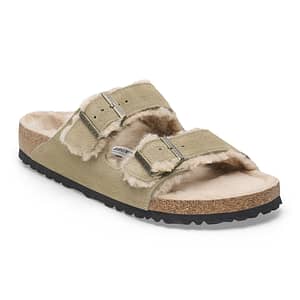 Arizona Shearling Suede Leather/Fur Taupe Unisex Shoes Shop Online at Dubai Offers