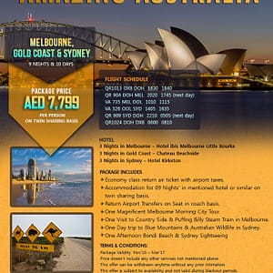 Australia Tour Package Offer Flight Tickets Shop Online at Dubai Offers