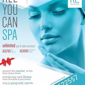 Azur Spa UNLIMITED SERVICES PROMO Beauty Care Shop Online at Dubai Offers