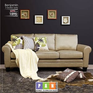 BENJAMIN 3 Seater Sofa Special Offer @ Pan Emirates Furniture's & Decor Shop Online at Dubai Offers