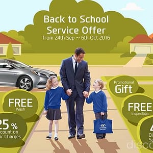 Back to School Service Offer by Hyundai Hyundai Shop Online at Dubai Offers