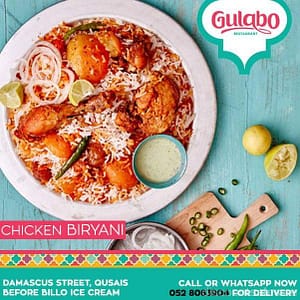 Best Biryani from Gulabo at 15 AED Food, Grocery & Dining Shop Online at Dubai Offers