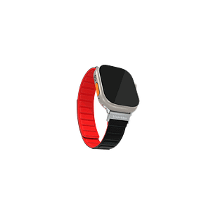 Blupebble Silicone Reversible Magnetic Strap (49/45/44/42MM) BP-AVERAU49-BKRD Averau, Black/Red Accessories Shop Online at Dubai Offers