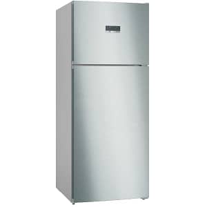 Bosch Series 4 free-standing fridge-freezer with freezer at top 186 x 75 cm Stainless steel Appliances Shop Online at Dubai Offers