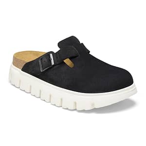 Boston Chunky Suede Leather black Female Female Shop Online at Dubai Offers