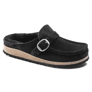 Buckley Shearling Suede Leather black Female Female Shop Online at Dubai Offers