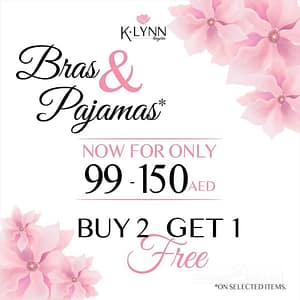 Buy 2 get 1 free on selected styles at K-Lynn Lingerie Clothing Shop Online at Dubai Offers