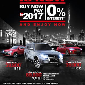 Buy Now Pay in 2017 by MITSUBISHI Automotive Services Shop Online at Dubai Offers