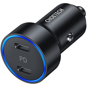 C0054-BK|CHOETECH C0054 black ca r charger 2xUSB C Power Accessories Shop Online at Dubai Offers