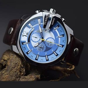 CURREN Mens Style Band Analog Watch with Calendar with leather band Fashion & Jewelry Shop Online at Dubai Offers