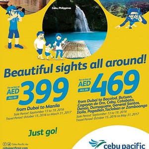 Cebu Pacific Air Unbelievable Fare Offers Flight Tickets Shop Online at Dubai Offers