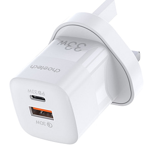 Choetech Power Delivery 33W USB-C Wall Charger, White Accessories Shop Online at Dubai Offers