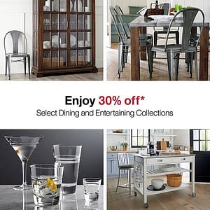 Crate & Barrel Special Offer (Limited Period) City Centre Mirdif Shop Online at Dubai Offers