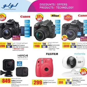 SLR Cameras Big Discount Offers @ Lulu Cameras & Accessories Shop Online at Dubai Offers