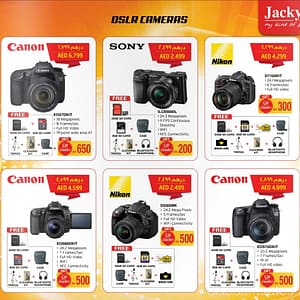 DSLR Cameras Exclusive Offers @ Jacky’s Cameras & Accessories Shop Online at Dubai Offers