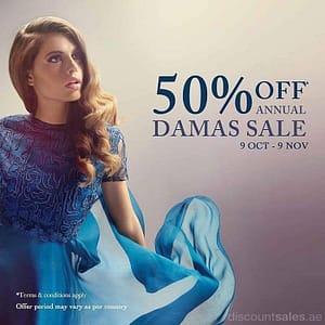 Damas Annual Sale up to 50% OFF City Centre Mirdif Shop Online at Dubai Offers