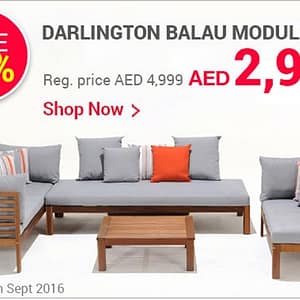 Darlington Balau Modular Set 40% OFF (until 5th Sept, 2016) Furniture's & Decor Shop Online at Dubai Offers