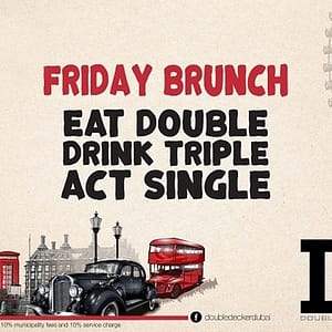 Double Decker Friday Brunch Food, Grocery & Dining Shop Online at Dubai Offers