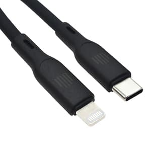 Dviced Cable USB-C to Lightning silicone 1,25m – Black Accessories Shop Online at Dubai Offers