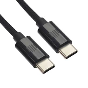 Dviced Cable USB-C to USB-C Nylon Textile 1,25m – Black Accessories Shop Online at Dubai Offers