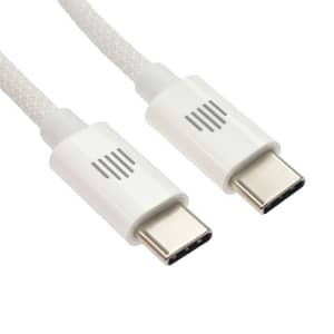 Dviced Cable USB-C to USB-C Nylon Textile 1,25m – White Accessories Shop Online at Dubai Offers