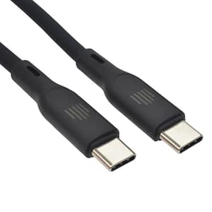 Dviced Cable USB-C to USB-C silicone 1,25m – Black Accessories Shop Online at Dubai Offers