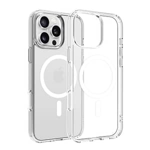 Dviced Magsafe iPhone 16 Pro Max case clear – White Accessories Shop Online at Dubai Offers