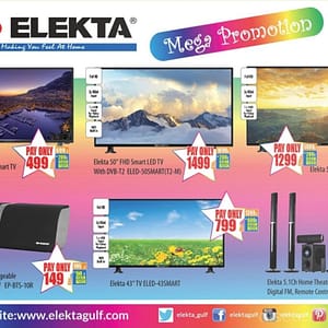 Elekta Electronics Mega Promotion Appliances Shop Online at Dubai Offers