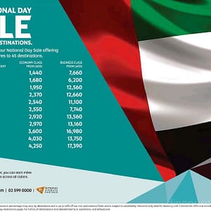 Emirates Airlines National Day Special Offer Flight Tickets Shop Online at Dubai Offers 5