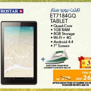 Eurostar ET7184GQ Tablet (from 10th Aug 2016 Till Limited period) City Centre Al Shindagha Shop Online at Dubai Offers