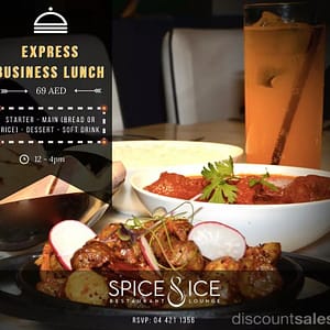 Express Business Lunch at Spice & Ice JLT Food, Grocery & Dining Shop Online at Dubai Offers