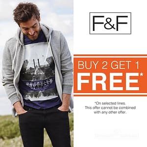 F&F Buy 2 Get 1 FREE* Offer @ Al Ghurair Centre Al Ghurair Centre Shop Online at Dubai Offers