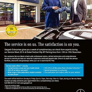 Gargash Enterprises Service Week Offer valid 13th to 19th Nov 2016 Mercedes Benz Shop Online at Dubai Offers